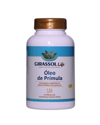 Óleo de Prímula 500mg 120 Cápsulas